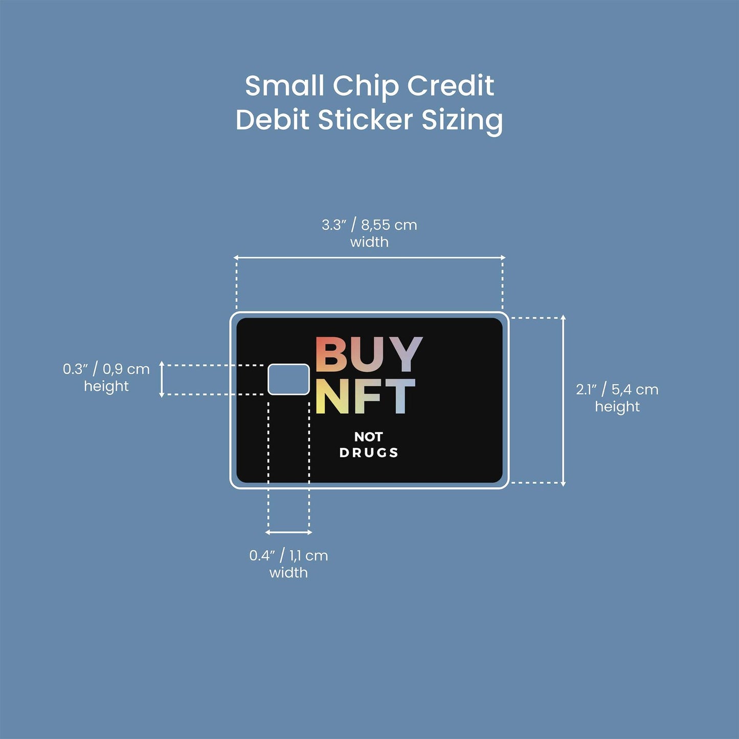 Buy NFT Design | Credit Card Sticker | Small Chip | Credit Card Skin