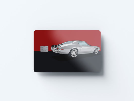 Camaro Design | Credit Card Sticker | Small Chip | Credit Card Skin