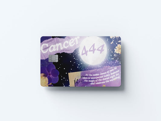 Cancer Angel Number Design | Credit Card Sticker | Small Chip | Credit Card Skin