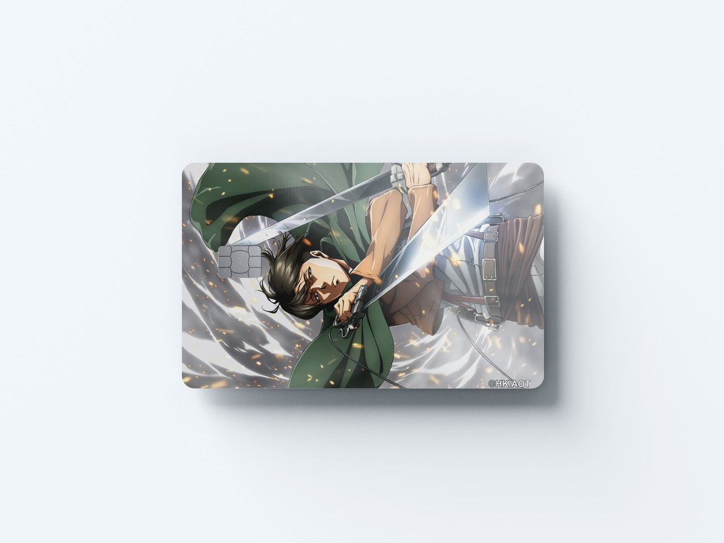 Captain Levi Design | Credit Card Sticker | Small Chip | Credit Card Skin