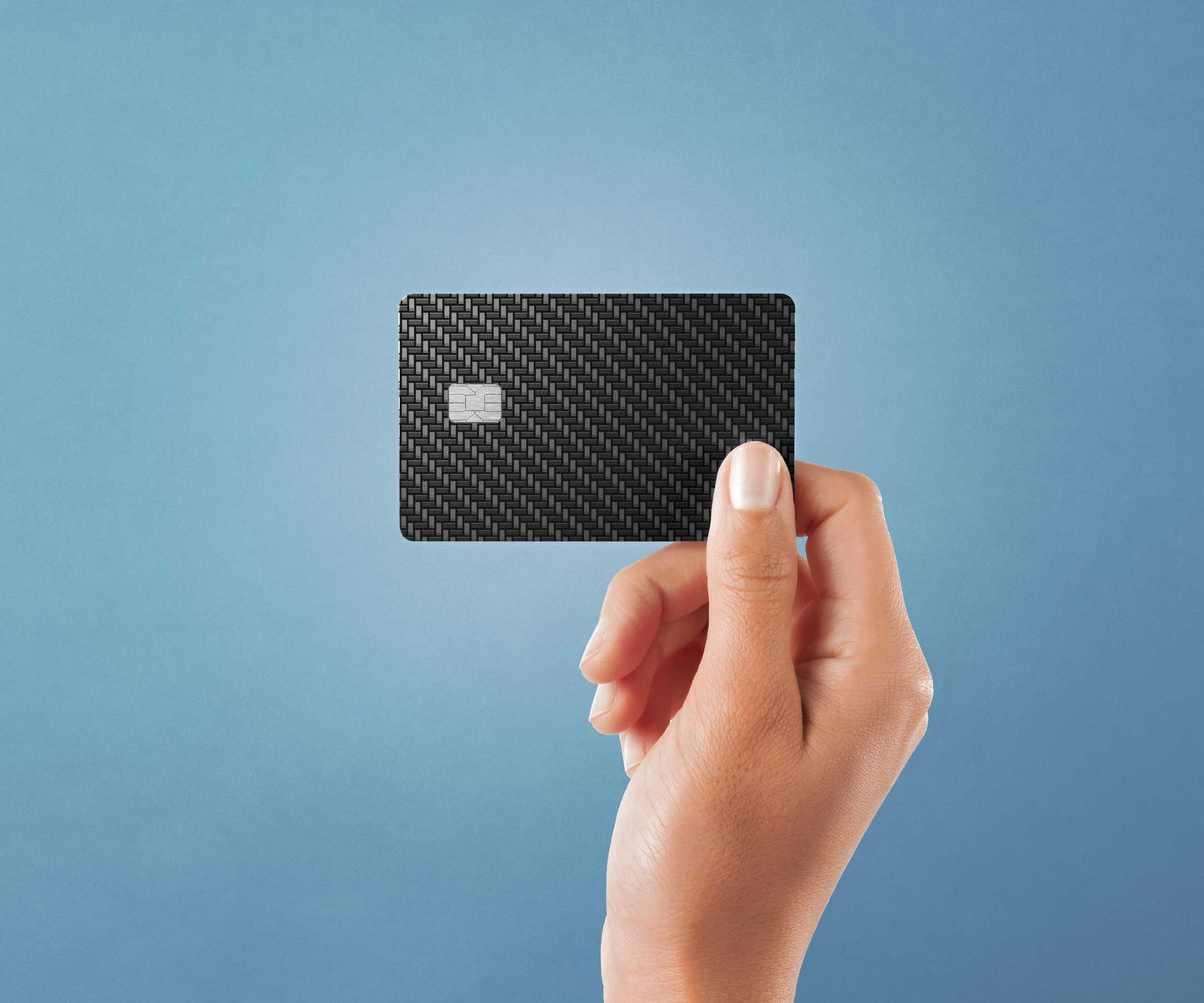 Carbon Fiber Design | Credit Card Sticker | Small Chip | Credit Card Skin