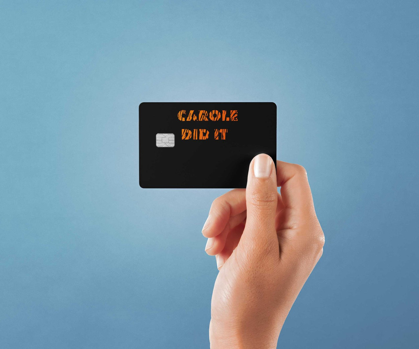 Carole Did It Design | Credit Card Sticker | Small Chip | Credit Card Skin