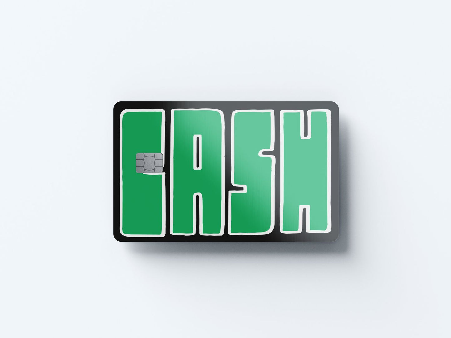 Cash Design | Credit Card Sticker | Small Chip | Credit Card Skin