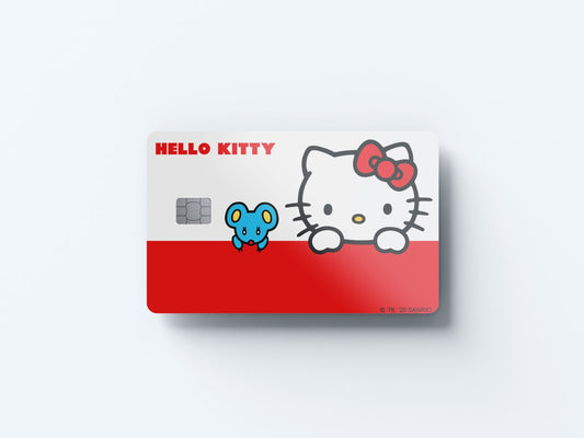 Cat and Mouse Design | Credit Card Sticker | Small Chip | Credit Card Skin