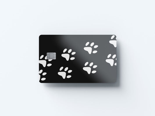 Cat Paws Design | Credit Card Sticker | Small Chip | Credit Card Skin