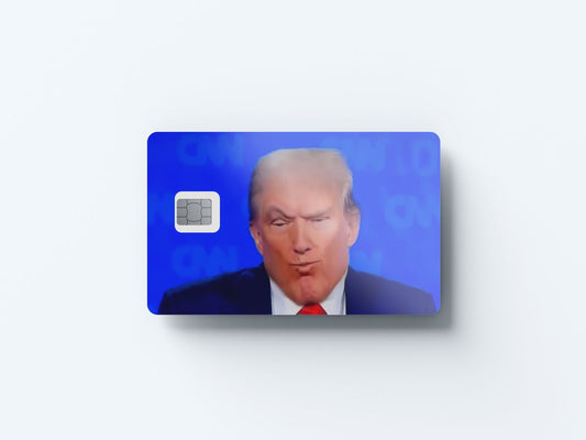 Chad Trump 2 Design | Credit Card Sticker | Small Chip | Credit Card Skin