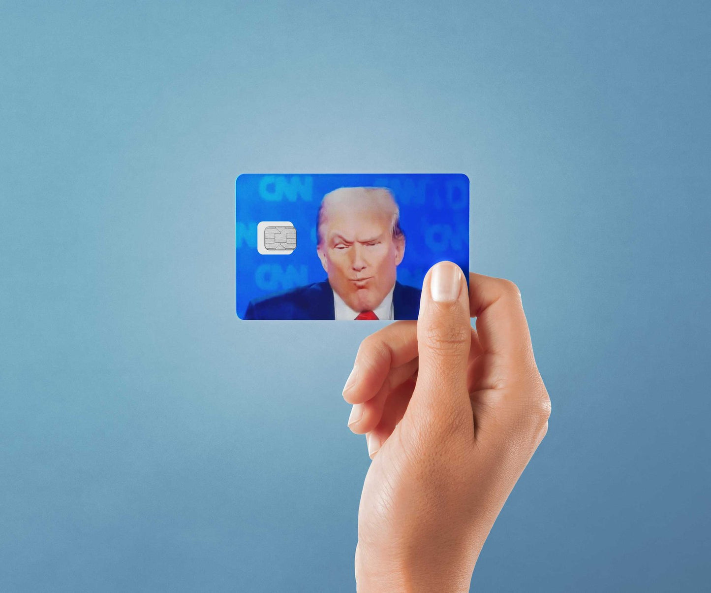 Chad Trump 2 Design | Credit Card Sticker | Small Chip | Credit Card Skin