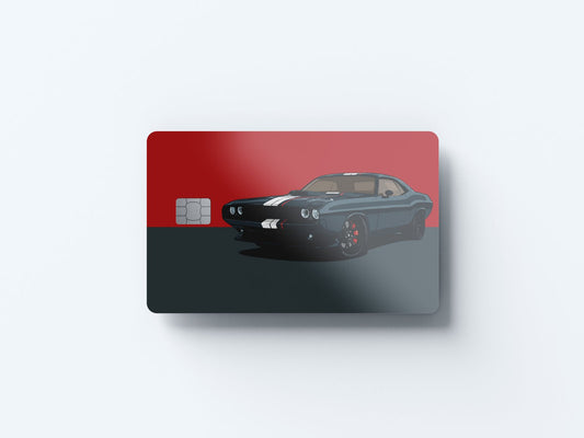 Challenger Design | Credit Card Sticker | Small Chip | Credit Card Skin