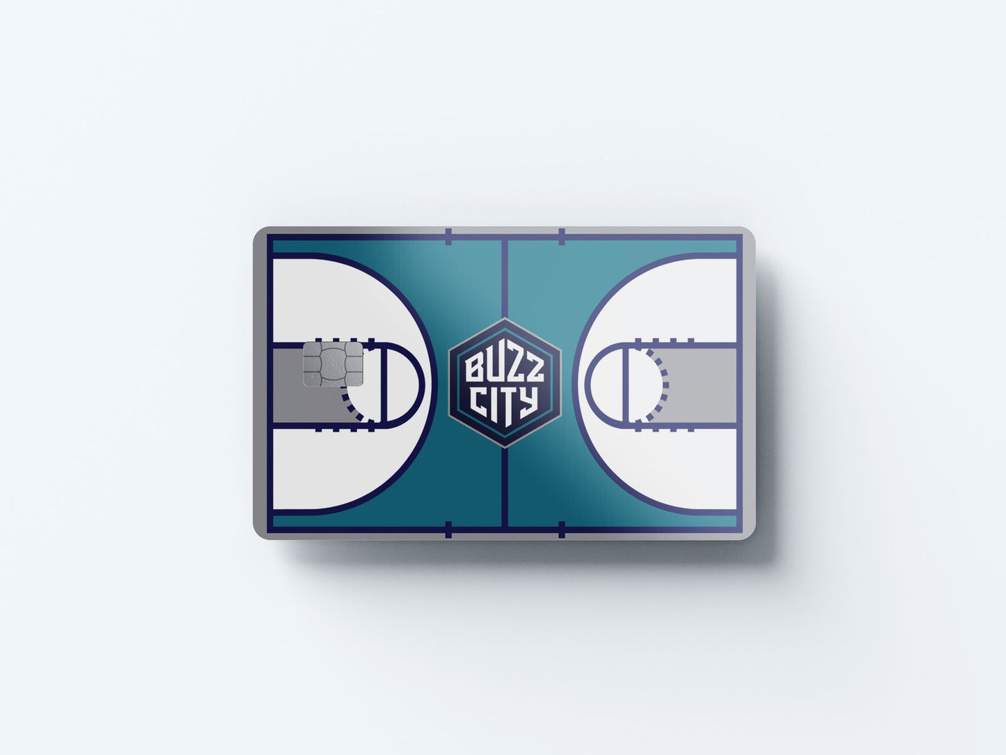 Charlotte Hornets Courtside Design | Credit Card Sticker | Small Chip | Credit Card Skin