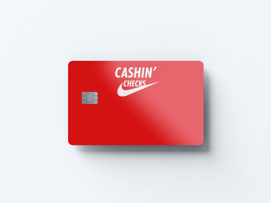 Checks Design | Credit Card Sticker | Small Chip | Credit Card Skin