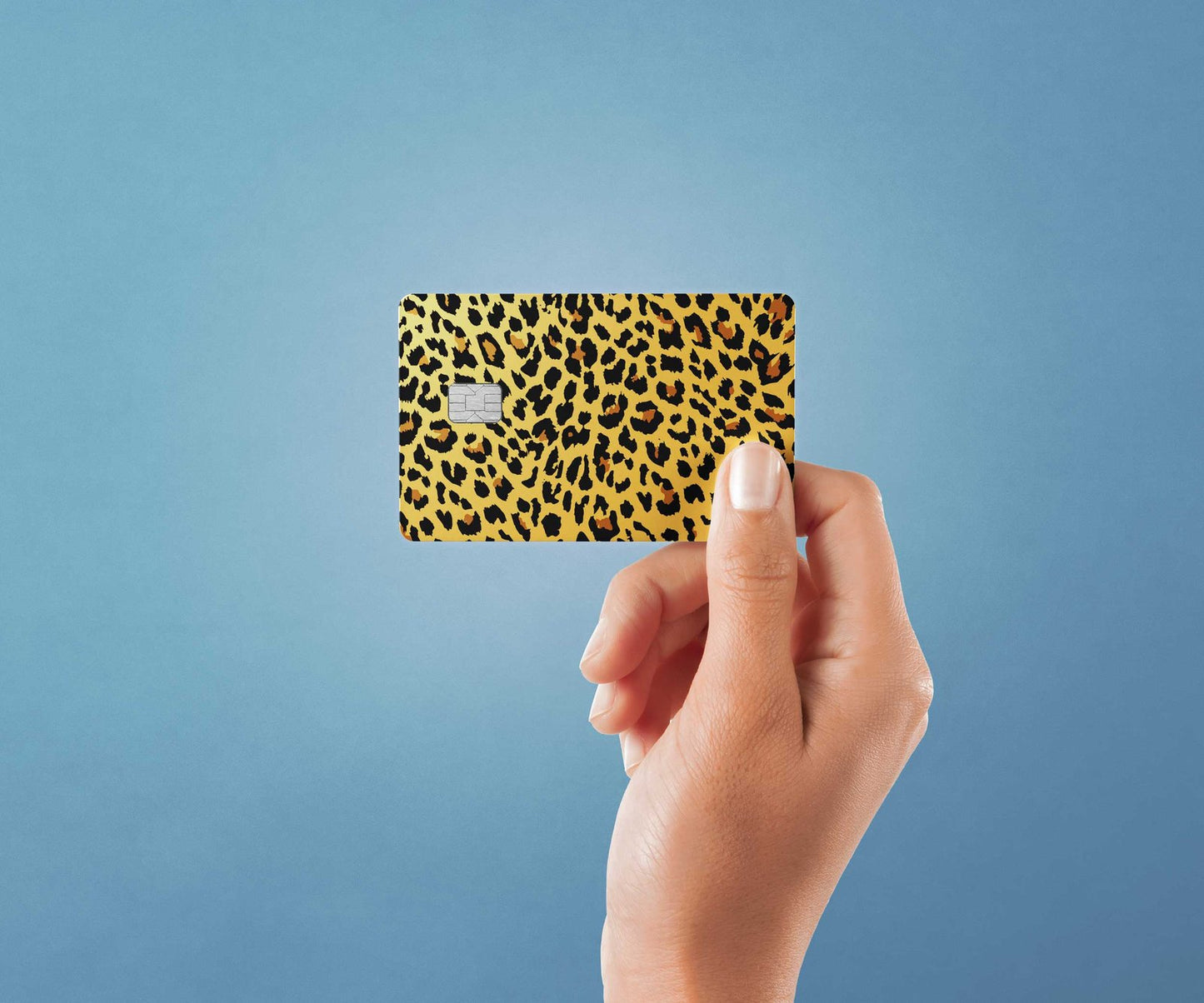 Cheetah Print Design | Credit Card Sticker | Small Chip | Credit Card Skin