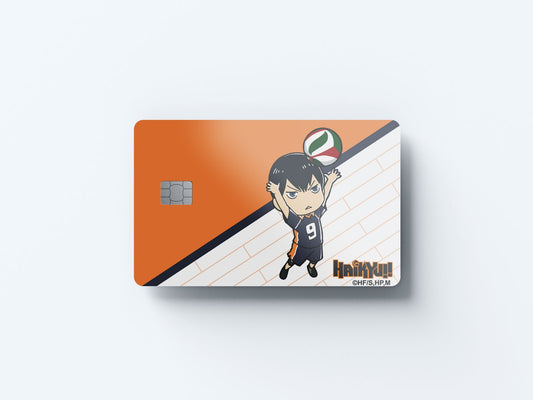 Chibi Kageyama Design | Credit Card Sticker | Small Chip | Credit Card Skin