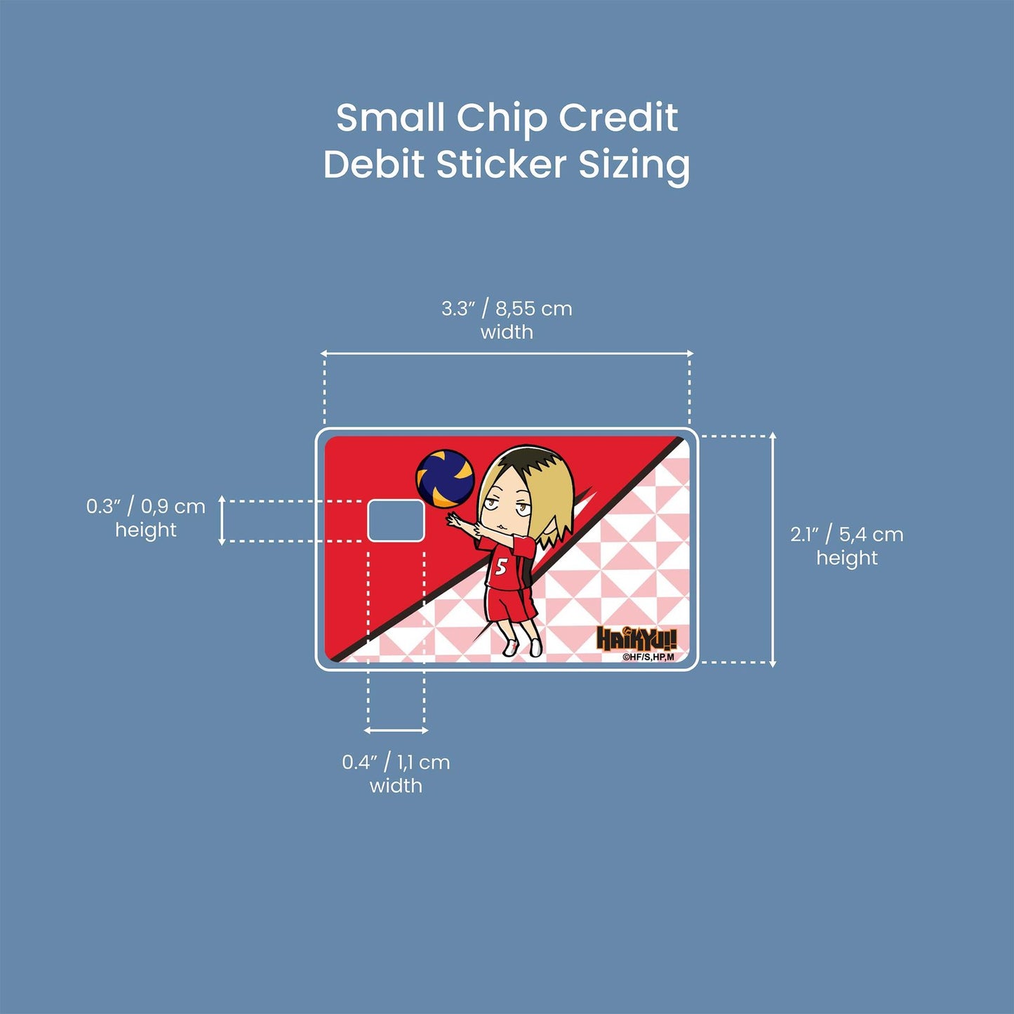 Chibi Kenma Design | Credit Card Sticker | Small Chip | Credit Card Skin