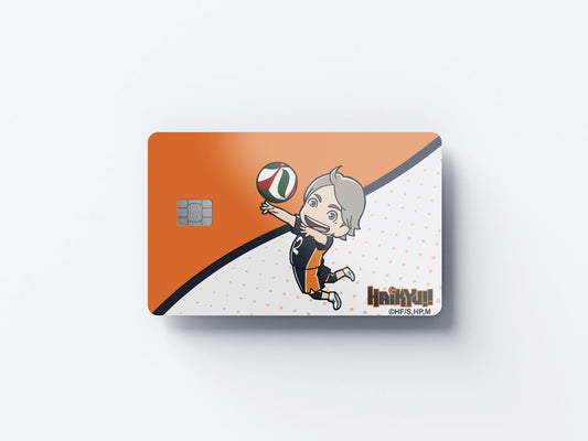 Chibi Sugawara Design | Credit Card Sticker | Small Chip | Credit Card Skin