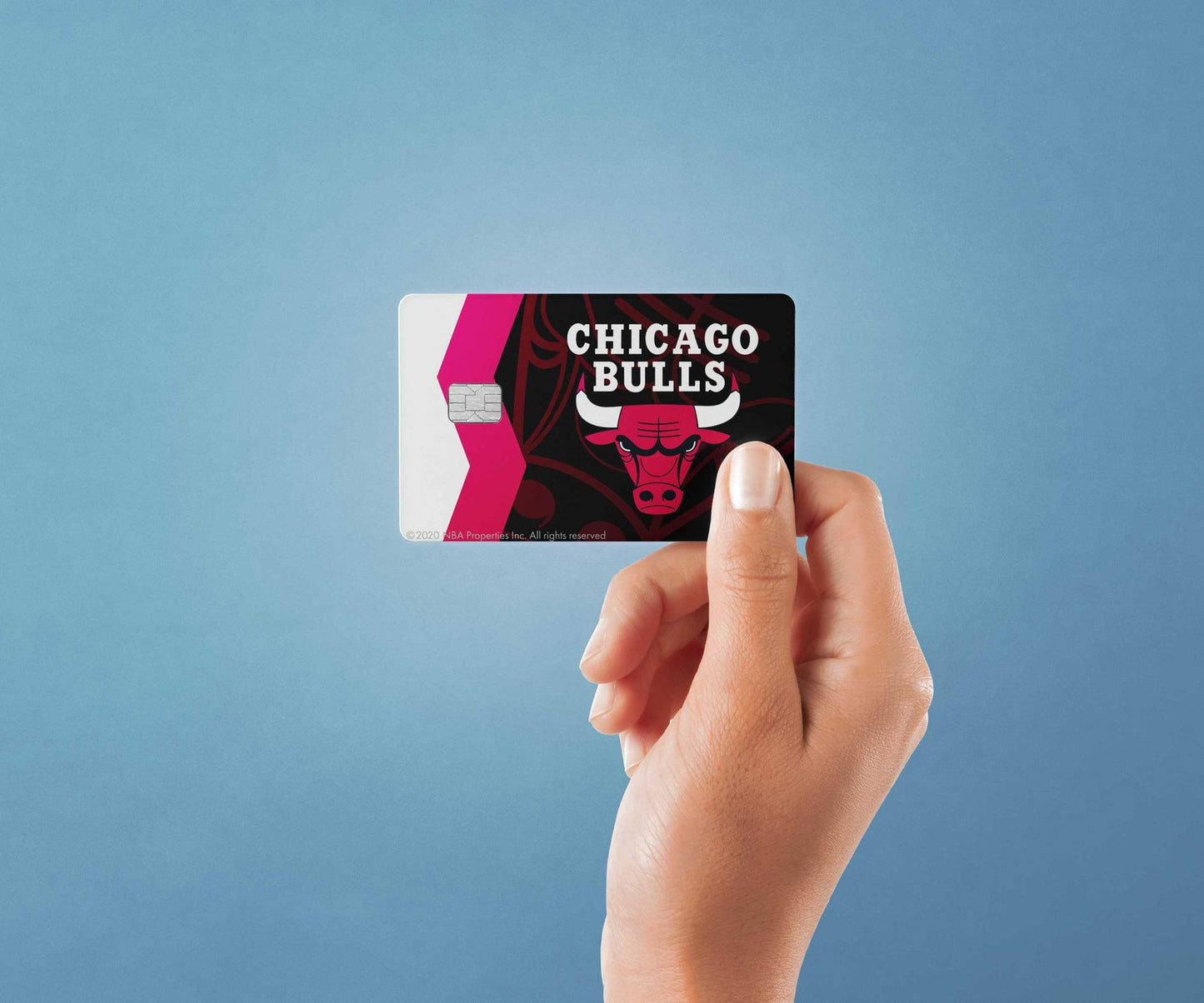 Chicago Bulls Crossover Design | Credit Card Sticker | Small Chip | Credit Card Skin