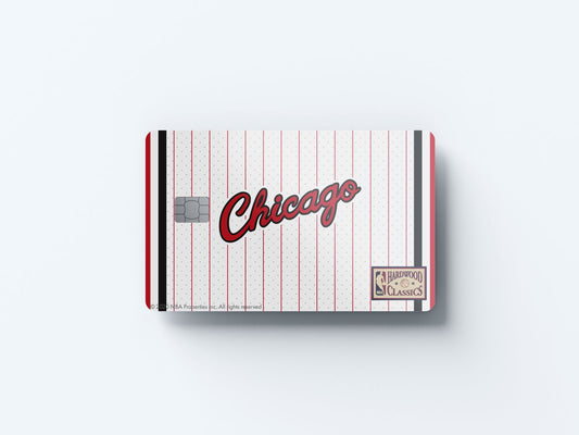 Chicago Bulls Home Hardwood Classics Design | Credit Card Sticker | Small Chip | Credit Card Skin