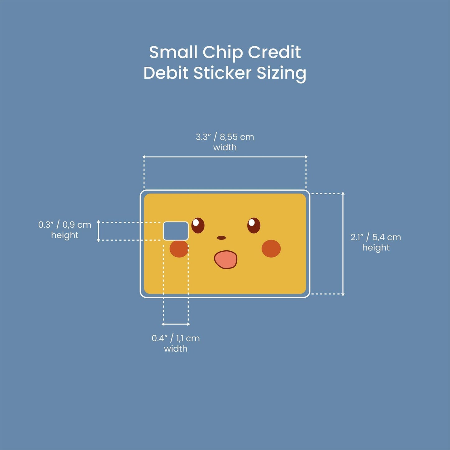 Chu Design | Credit Card Sticker | Small Chip | Credit Card Skin