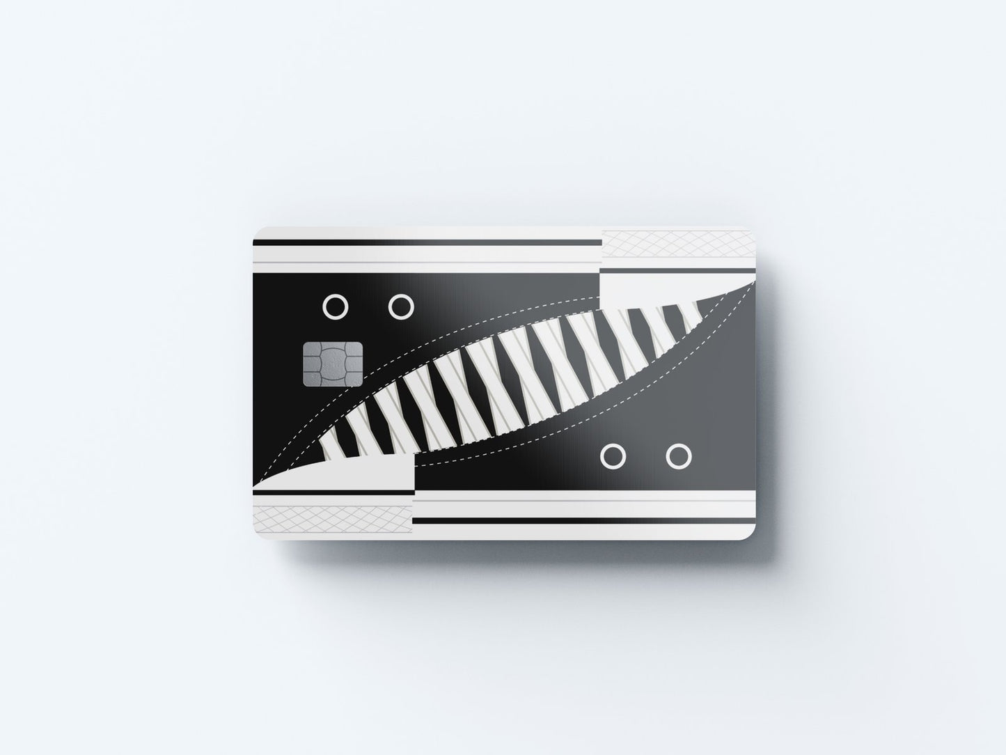 Chucks Black Design | Credit Card Sticker | Small Chip | Credit Card Skin