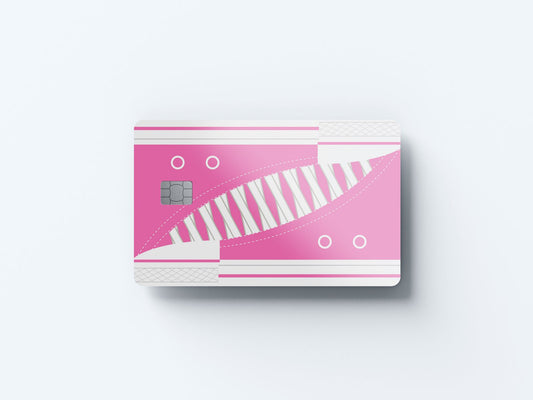 Chucks Pink Design | Credit Card Sticker | Small Chip | Credit Card Skin