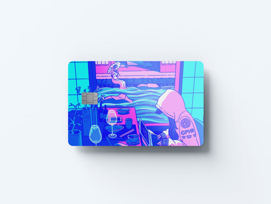 Cipher Design | Credit Card Sticker | Small Chip | Credit Card Skin