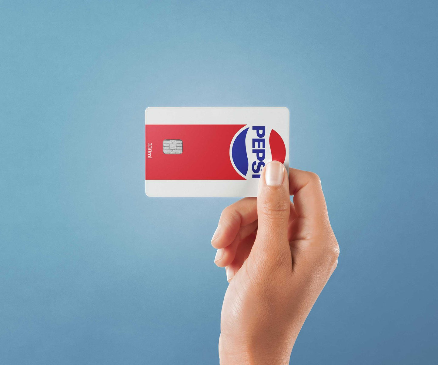 Classic Pep Design | Credit Card Sticker | Small Chip | Credit Card Skin