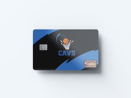 Cleveland Cavaliers Away Hardwood Classics Design | Credit Card Sticker | Small Chip | Credit Card Skin