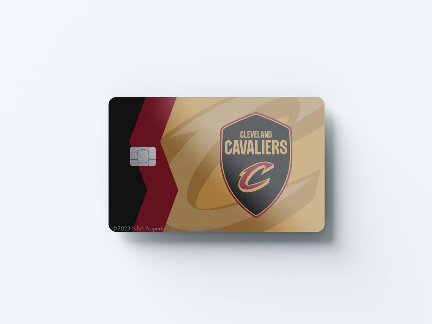 Cleveland Cavaliers Crossover Design | Credit Card Sticker | Small Chip | Credit Card Skin