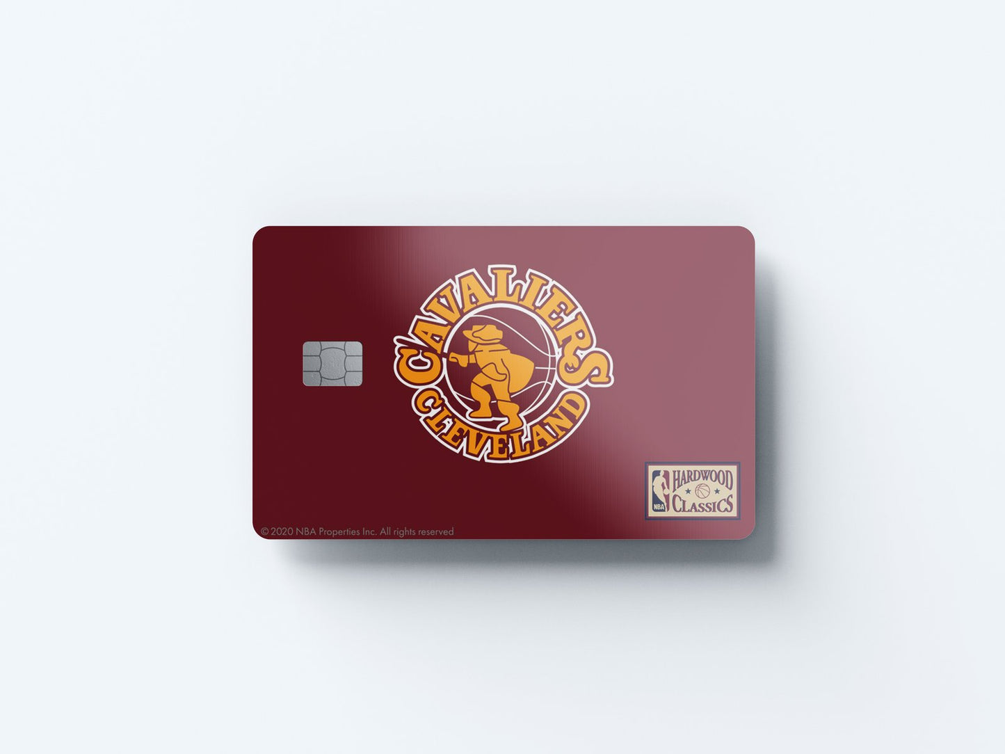 Cleveland Cavaliers Throwback Hardwood Classics Design | Credit Card Sticker | Small Chip | Credit Card Skin