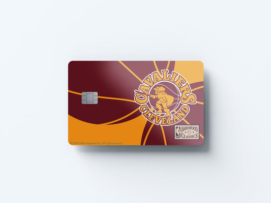 Cleveland Cavaliers Uptempo Hardwood Classics Design | Credit Card Sticker | Small Chip | Credit Card Skin