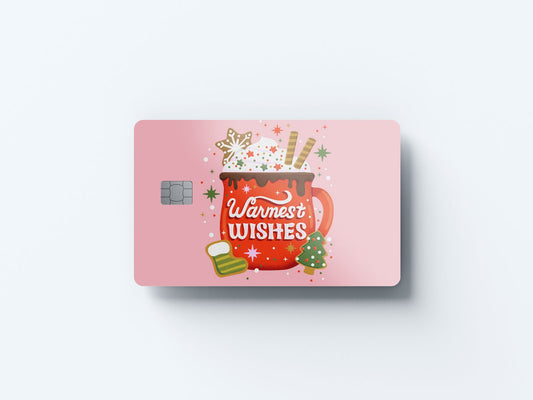 Cozy Holiday Design | Credit Card Sticker | Small Chip | Credit Card Skin