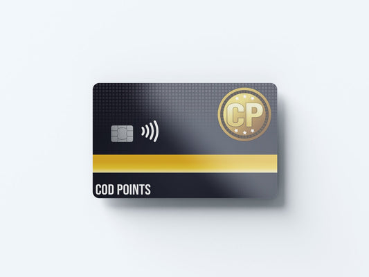 COD Points Design | Credit Card Sticker | Small Chip | Credit Card Skin