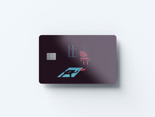 Control Z Design | Credit Card Sticker | Small Chip | Credit Card Skin