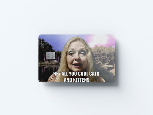 Cool Cats and Kittens Design | Credit Card Sticker | Small Chip | Credit Card Skin