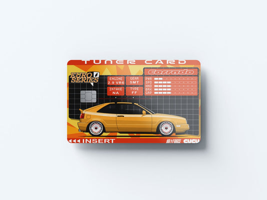 Corrado Tuner Card Design | Credit Card Sticker | Small Chip | Credit Card Skin