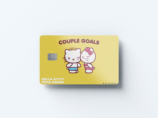 Couple Goals Design | Credit Card Sticker | Small Chip | Credit Card Skin