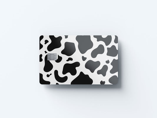 Cow Print Design | Credit Card Sticker | Small Chip | Credit Card Skin