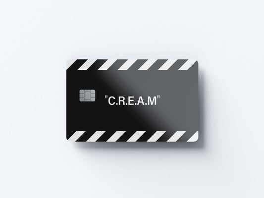 Cream Design | Credit Card Sticker | Small Chip | Credit Card Skin