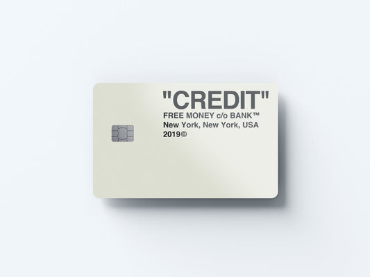 Credit Design | Credit Card Sticker | Small Chip | Credit Card Skin