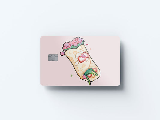 Crepe Design | Credit Card Sticker | Small Chip | Credit Card Skin