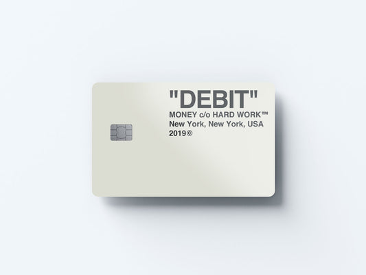 Debit Design | Credit Card Sticker | Small Chip | Credit Card Skin