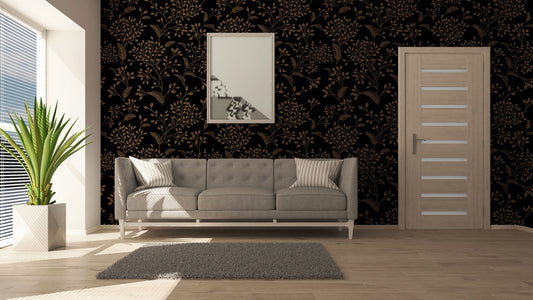 Gold Rowan | Removable Wallpaper | Self-adhesive | Temporary wallpaper #107