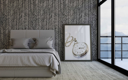 Herringbone Scandinavian | Removable Wallpaper | Self-adhesive | Temporary wallpaper #103