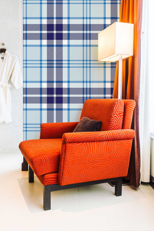 Tartan Plaid | Removable Wallpaper | Self-adhesive | Temporary wallpaper #266