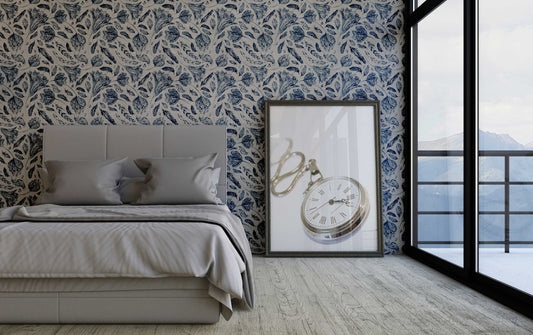 Boho Chic Indigo | Removable Wallpaper | Self-adhesive | Temporary wallpaper #173