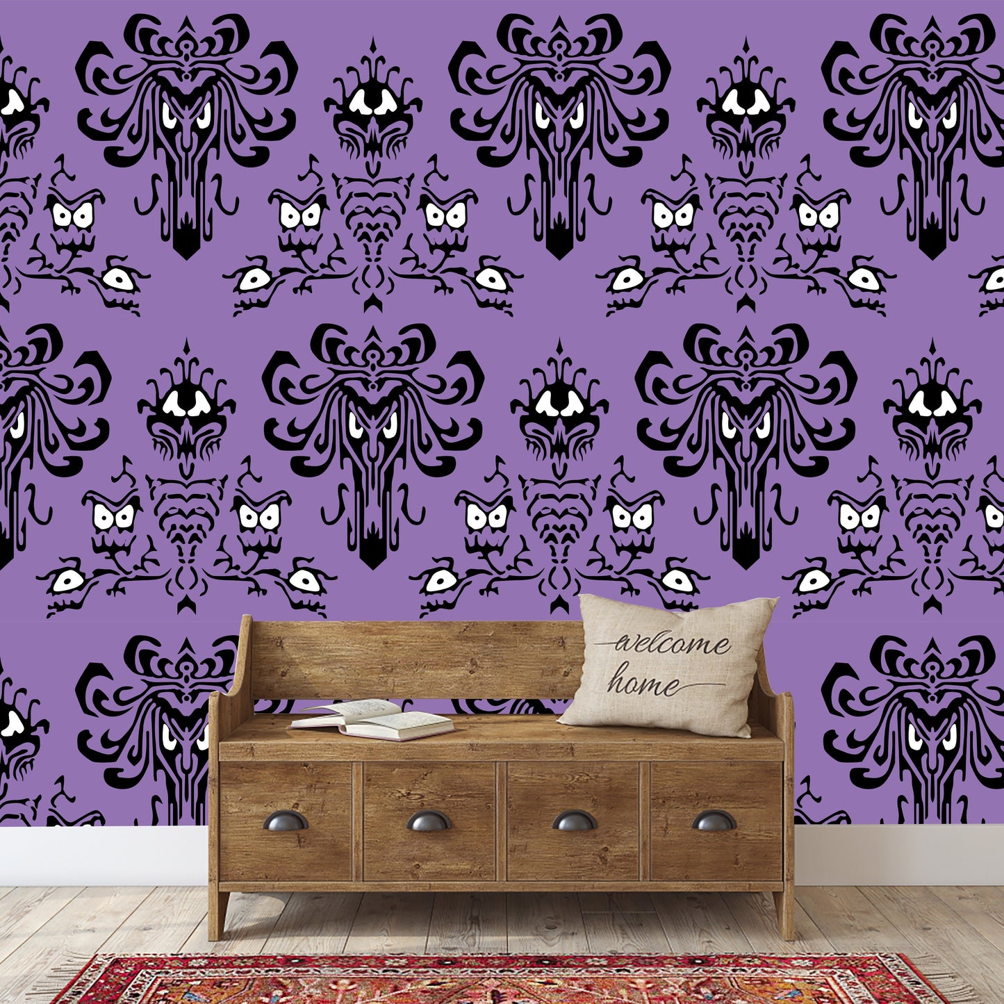 Removable Wallpaper Haunted Mansion, Haunted Mansion Wall Mural, Haunted Mansion Peel and Stick Wallpaper, Haunted Mansion