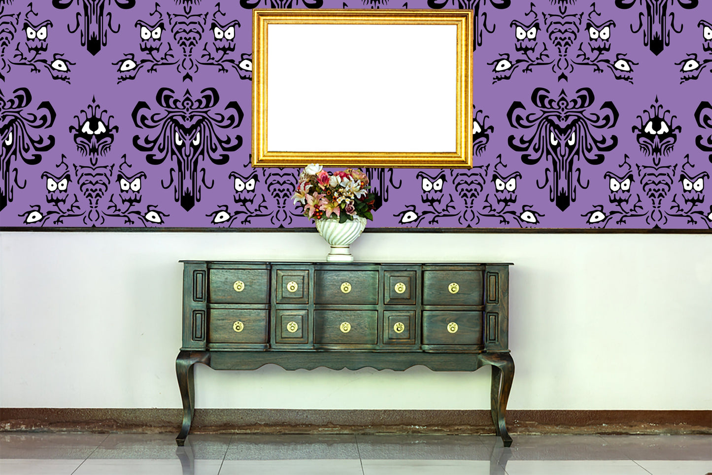 Removable Wallpaper Haunted Mansion, Haunted Mansion Wall Mural, Haunted Mansion Peel and Stick Wallpaper, Haunted Mansion