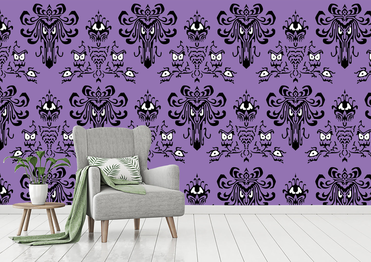 Removable Wallpaper Haunted Mansion, Haunted Mansion Wall Mural, Haunted Mansion Peel and Stick Wallpaper, Haunted Mansion