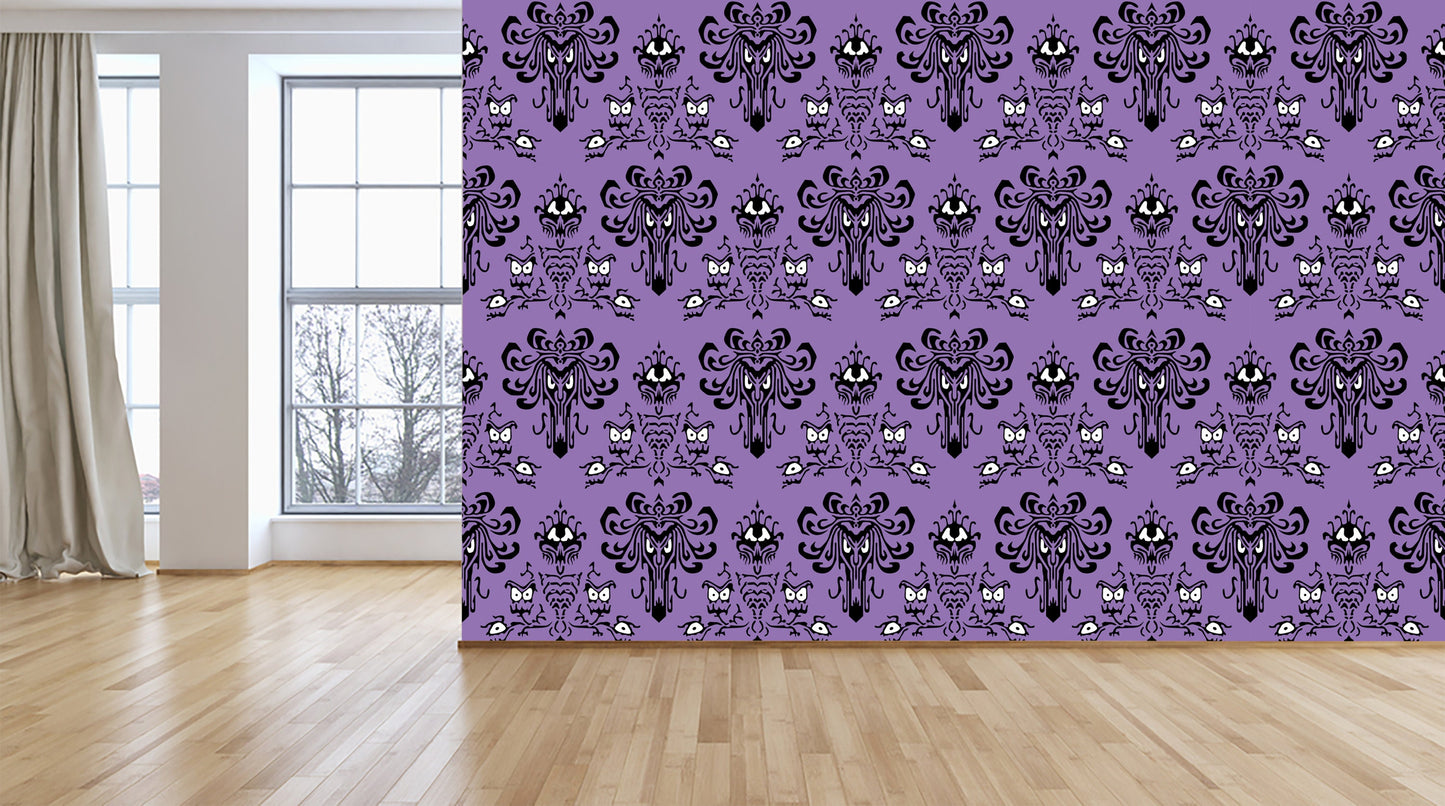 Removable Wallpaper Haunted Mansion, Haunted Mansion Wall Mural, Haunted Mansion Peel and Stick Wallpaper, Haunted Mansion