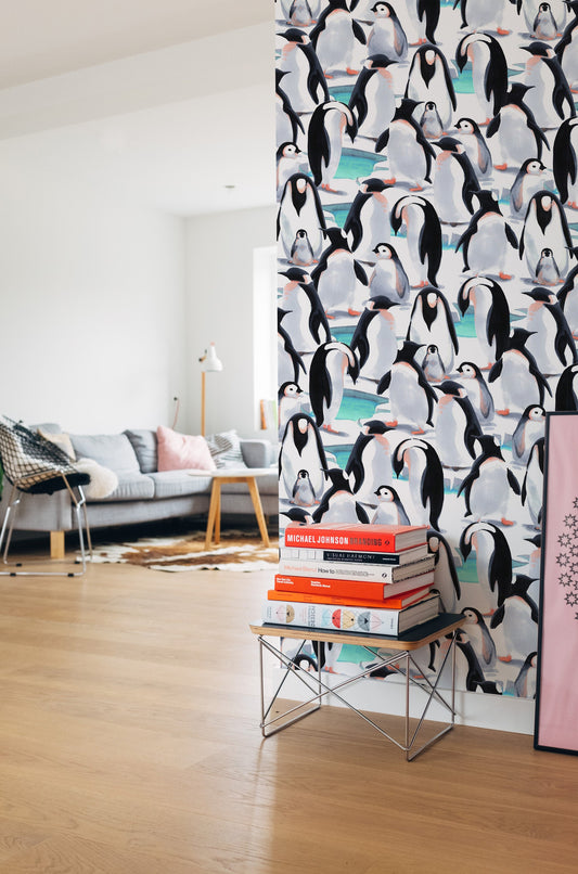 Penguin     | Penguin    Removable Wallpaper | Peel and Stick |  #71AC