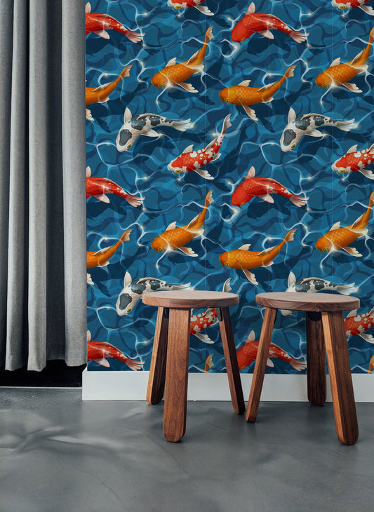 Fish     | Fish    Removable Wallpaper | Peel and Stick |  #77AC